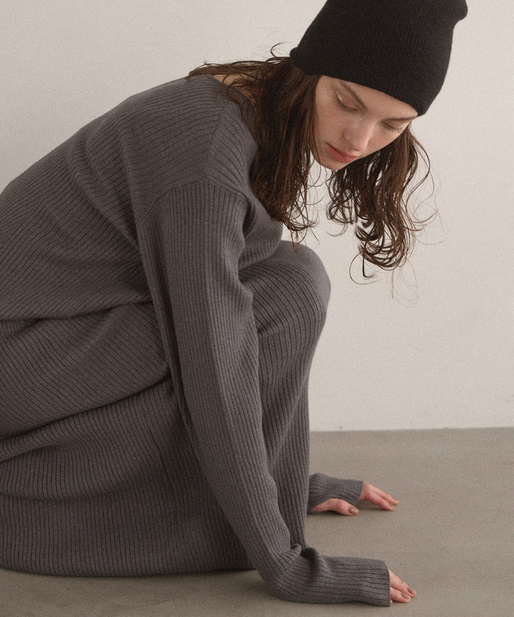 2way Layered Cape Knit OP