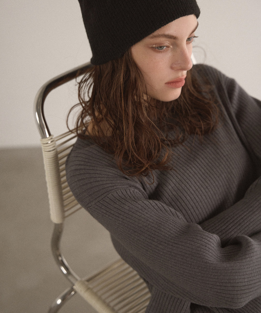 2way Layered Cape Knit OP