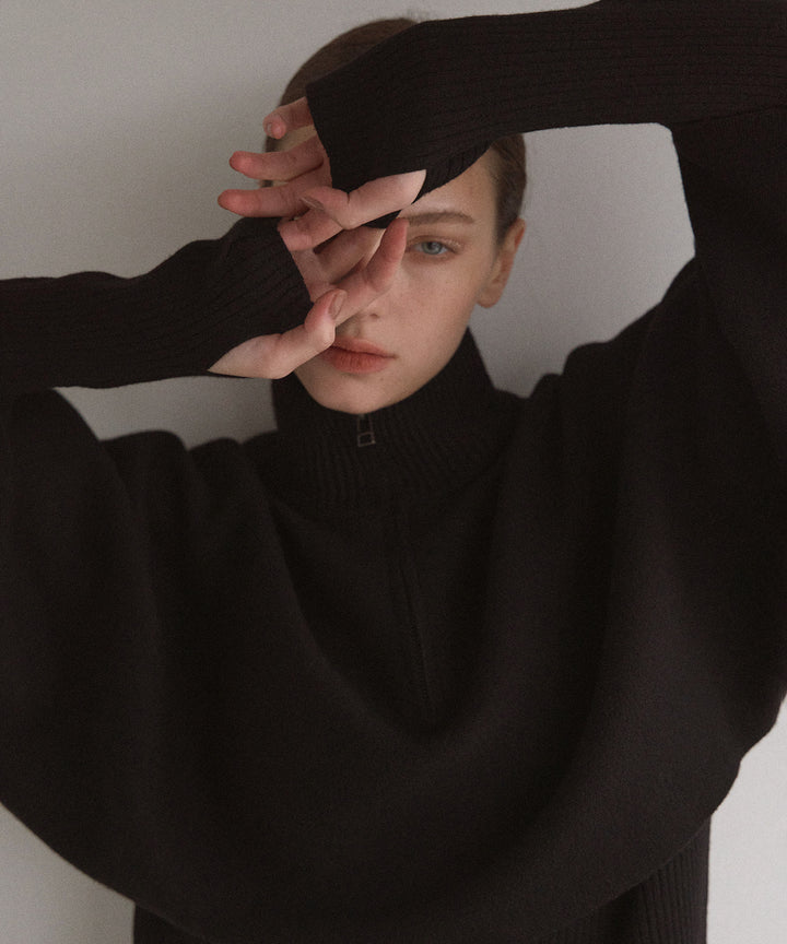 2way Layered Cape Knit OP