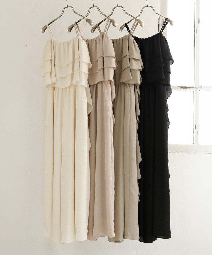 Bumpy Satin Tiered Combinaison