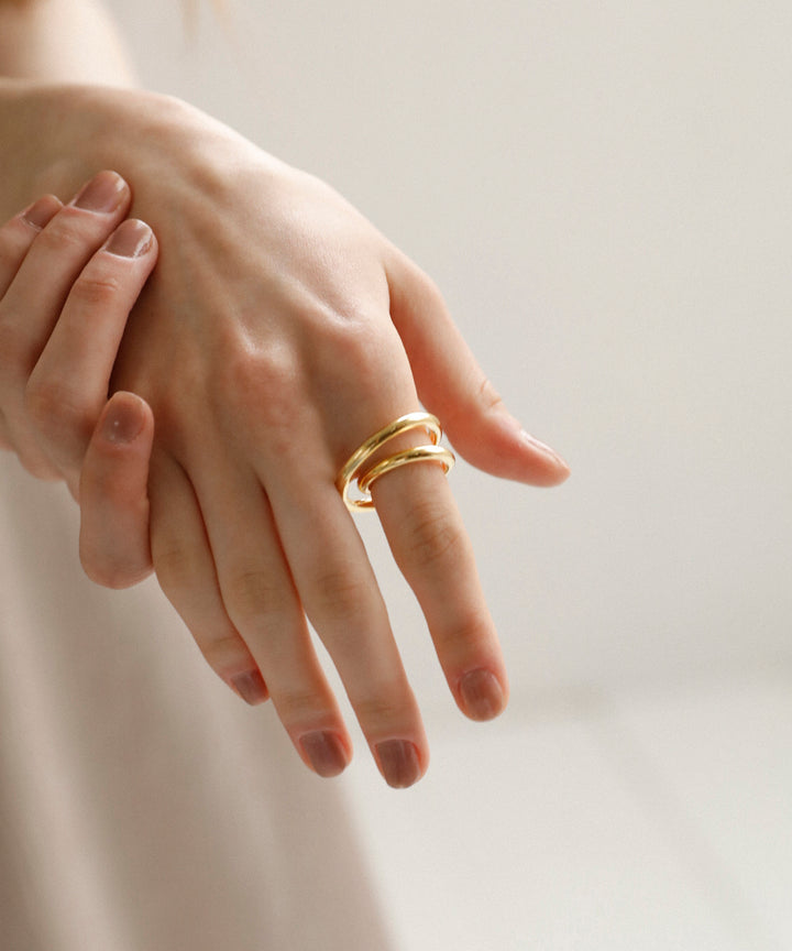 Spiral Circle Ring