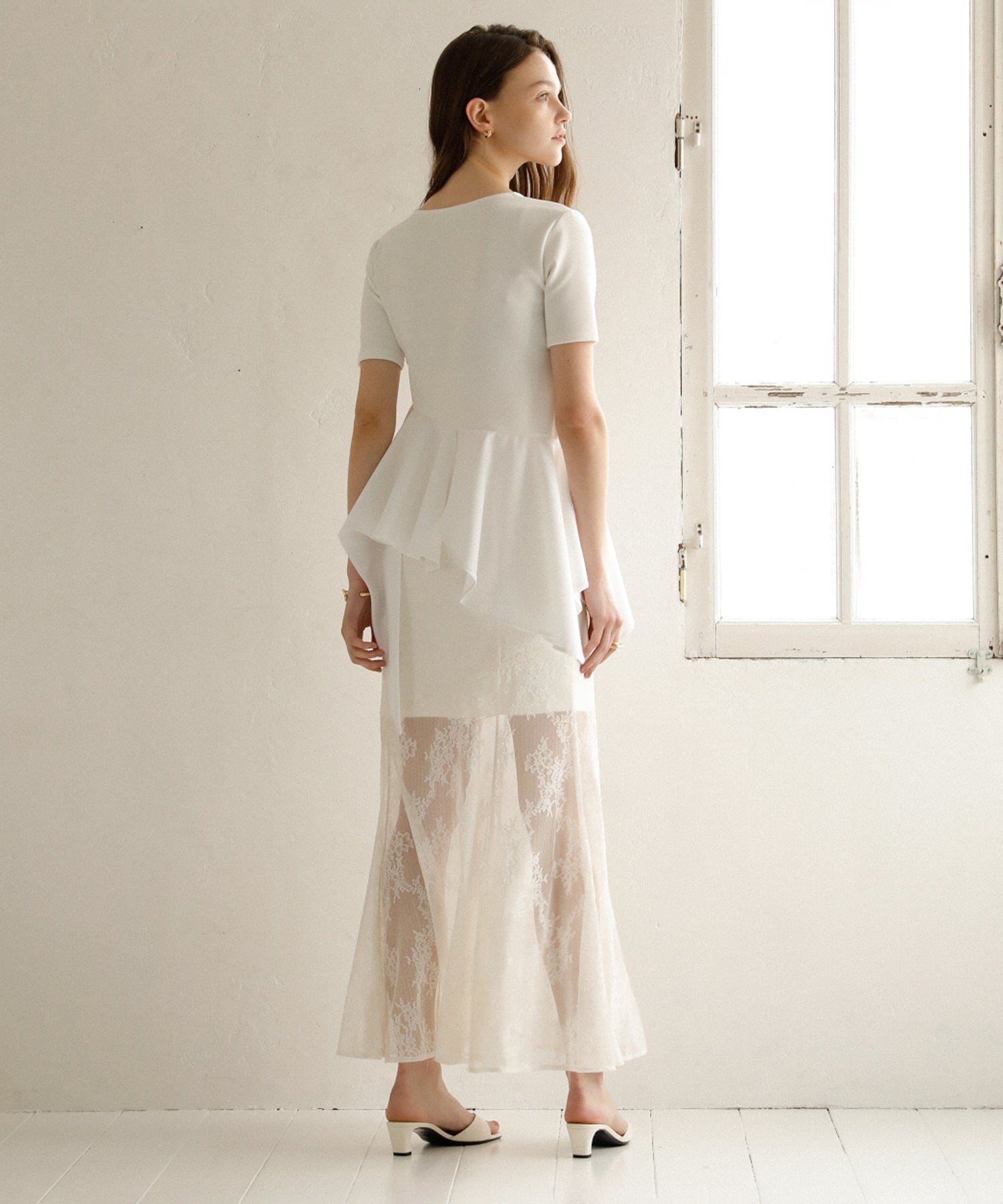 Peplum Henry Half Sleeve Tops – MIELI INVARIANT