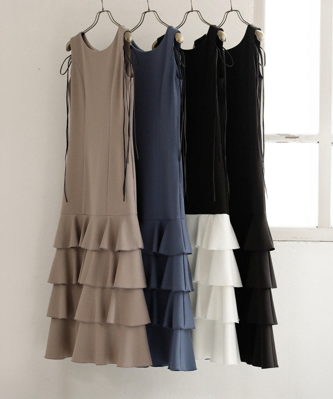 Wave Tiered Cut Dress