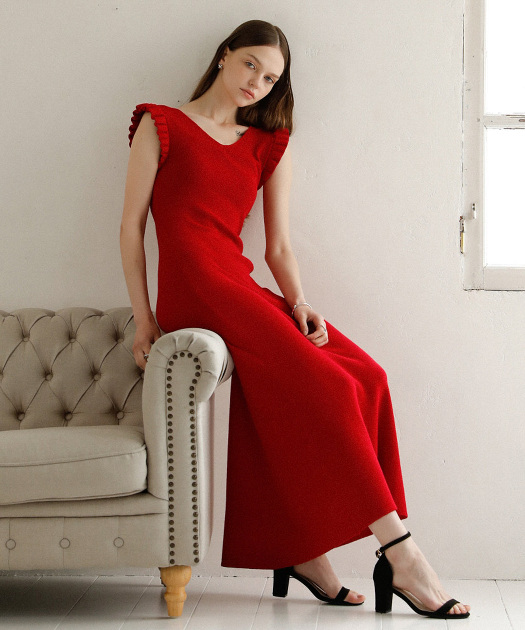 Shell Frill Marin Dress