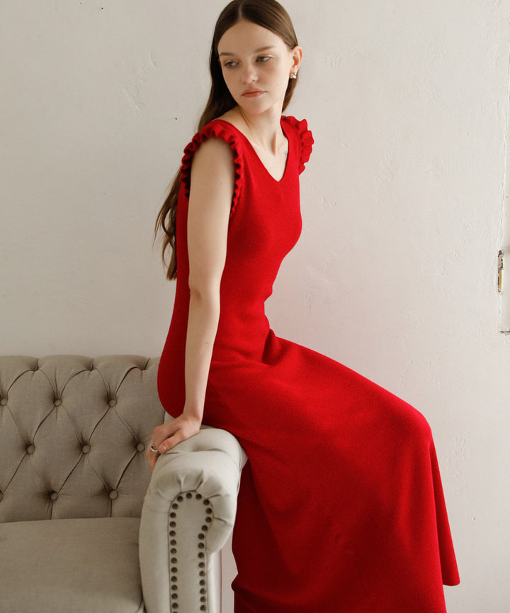 Shell Frill Marin Dress