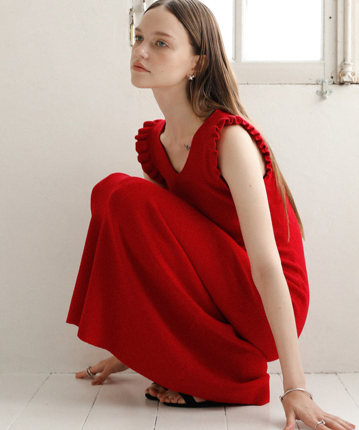 Shell Frill Marin Dress