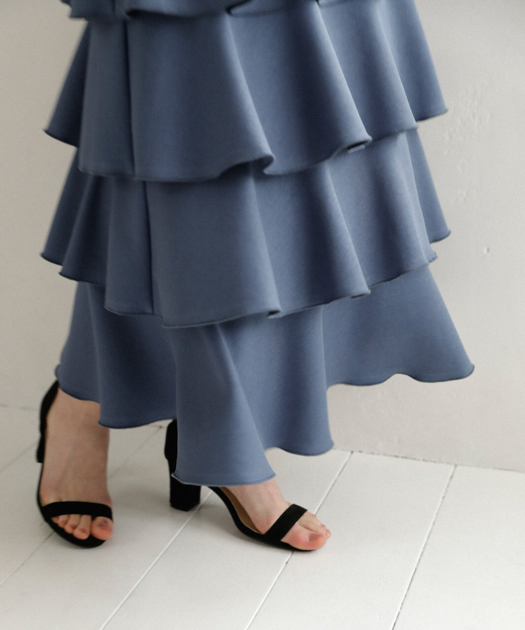 Wave Tiered Cut Dress