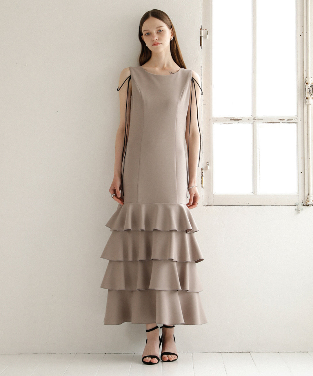 Wave Tiered Cut Dress