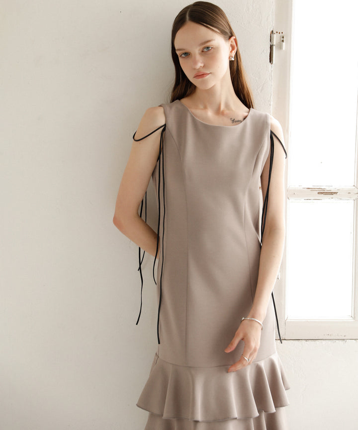 Wave Tiered Cut Dress