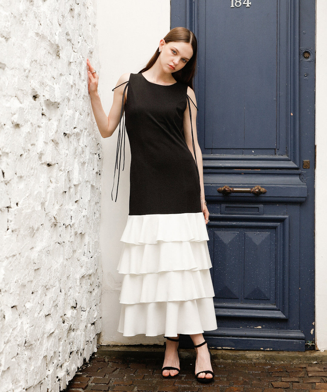 Wave Tiered Cut Dress