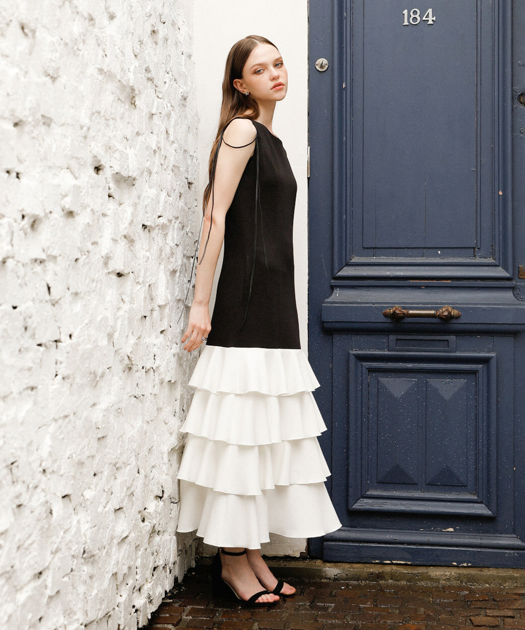 Wave Tiered Cut Dress