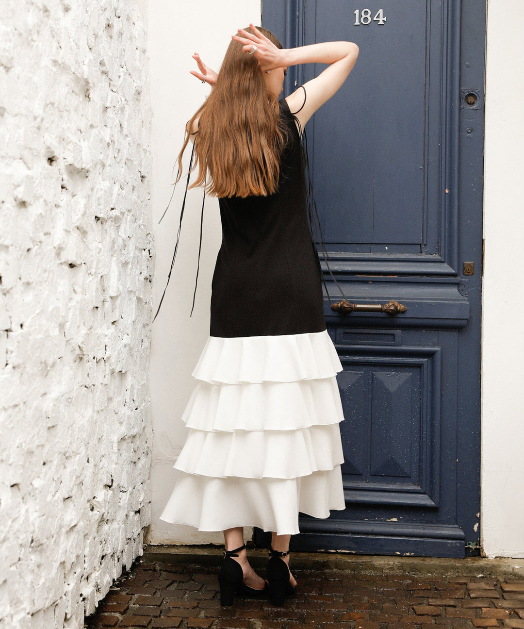 Wave Tiered Cut Dress