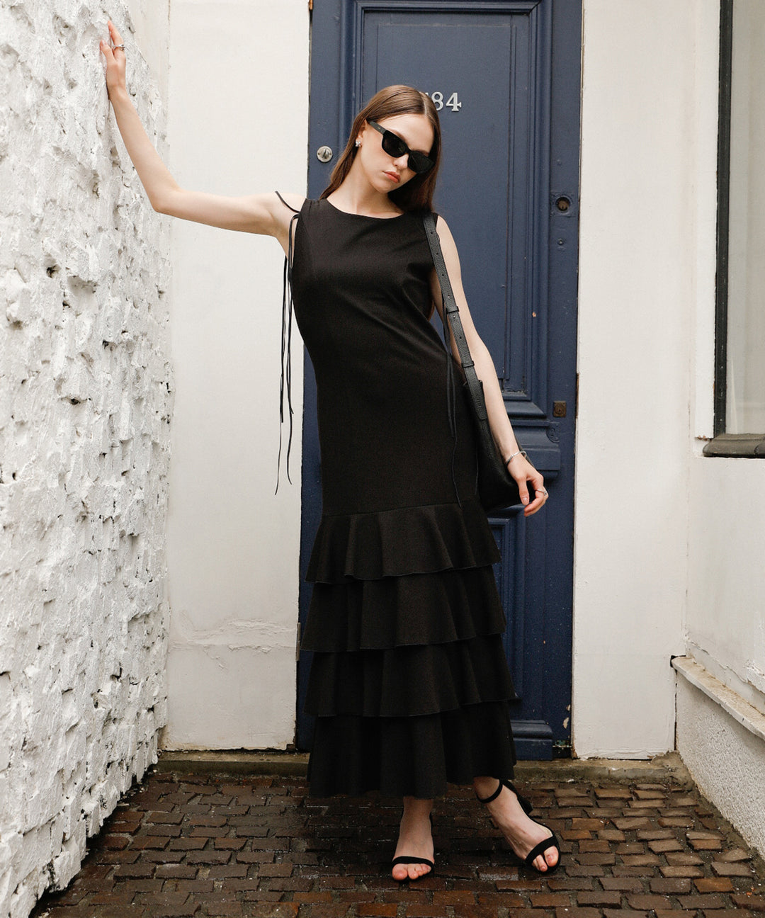 Wave Tiered Cut Dress