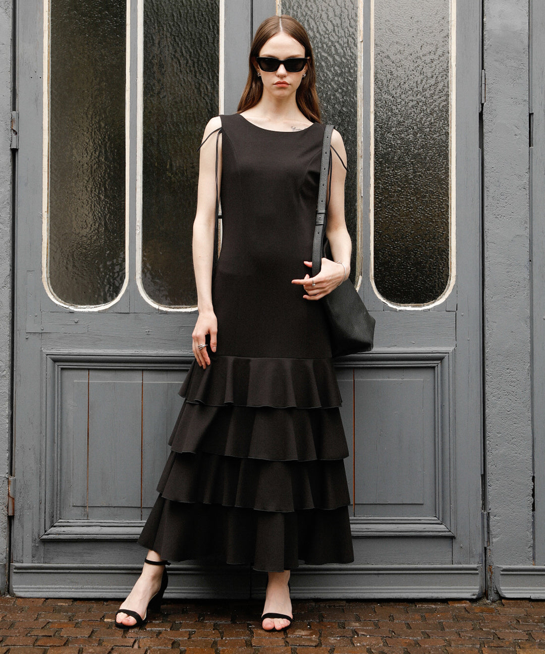 Wave Tiered Cut Dress