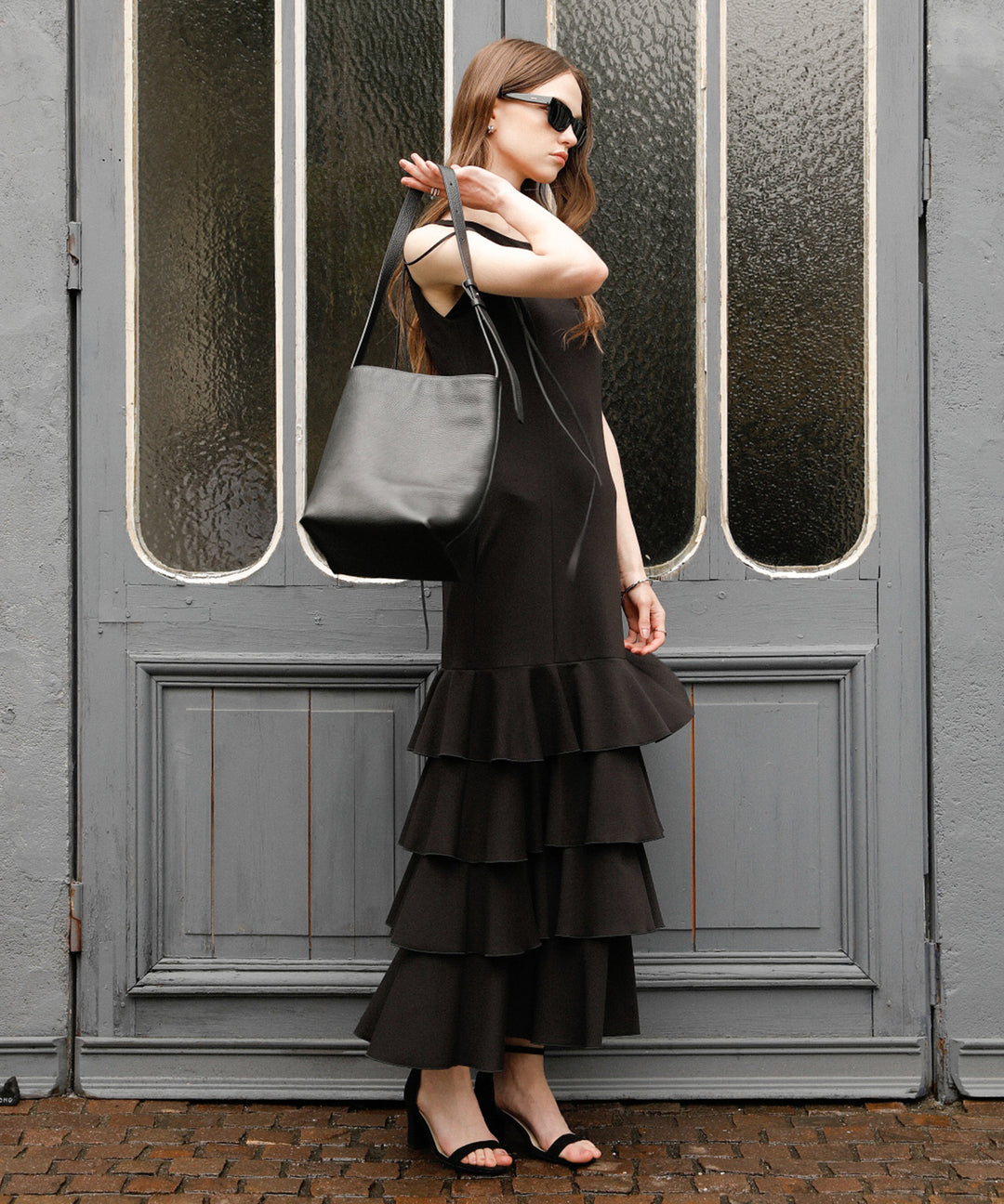 Wave Tiered Cut Dress