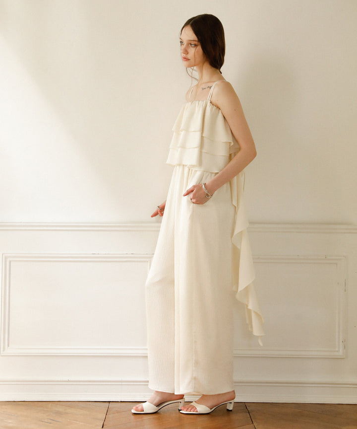 Bumpy Satin Tiered Combinaison