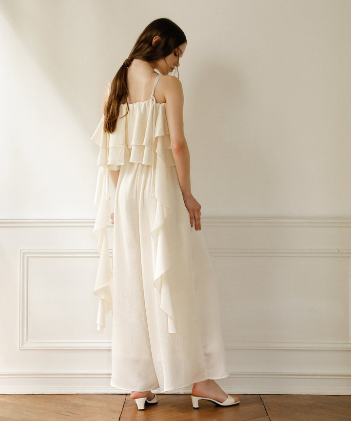 Bumpy Satin Tiered Combinaison