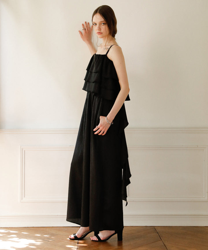 Bumpy Satin Tiered Combinaison