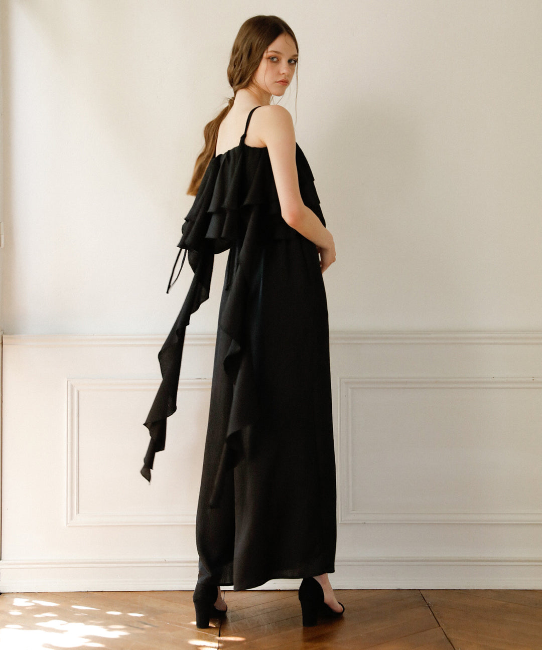 Bumpy Satin Tiered Combinaison