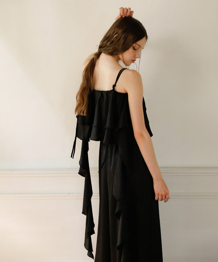 Bumpy Satin Tiered Combinaison