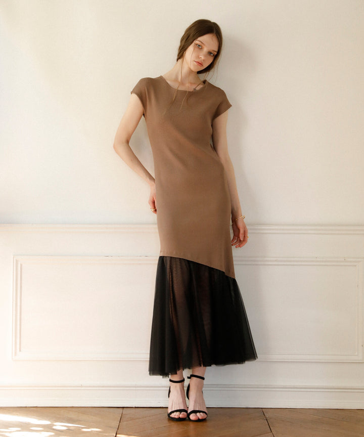 Contrast Brenda Dress