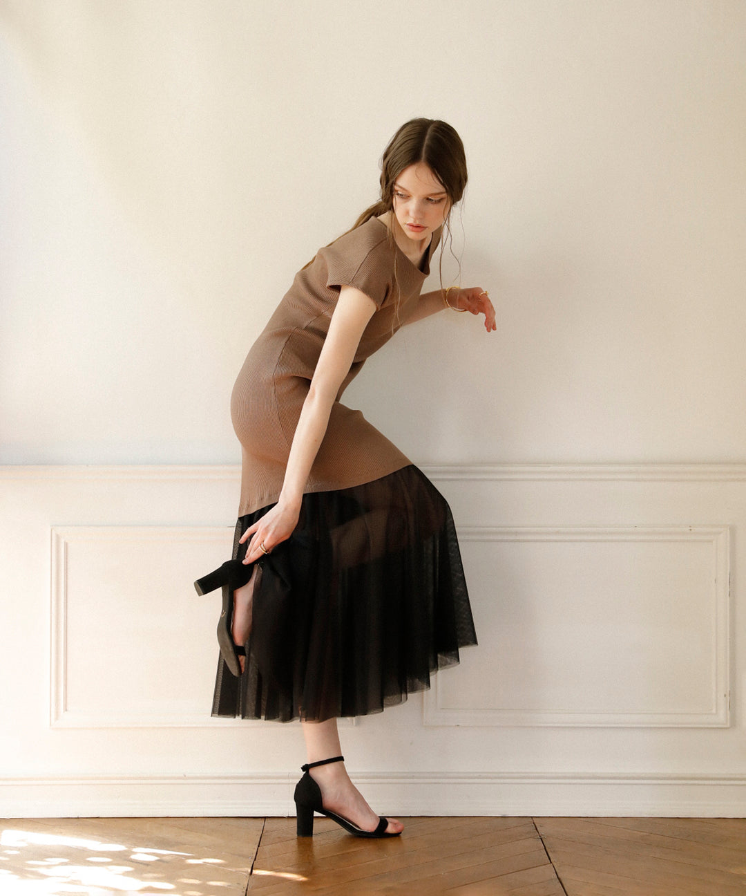 Contrast Brenda Dress