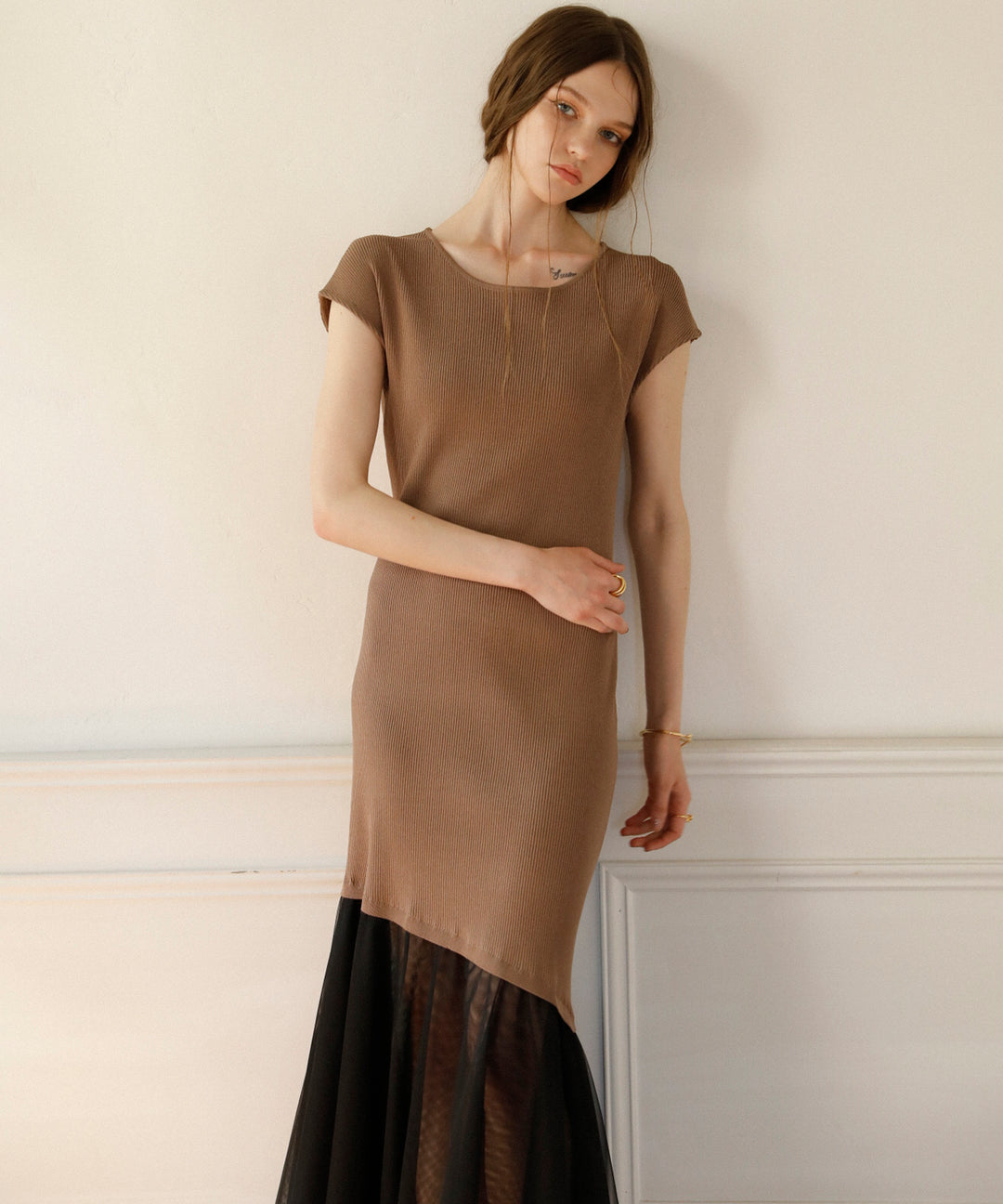 Contrast Brenda Dress