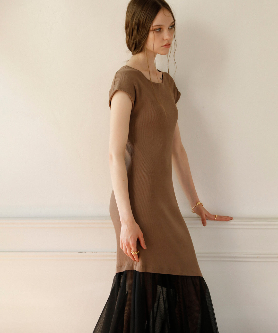 Contrast Brenda Dress