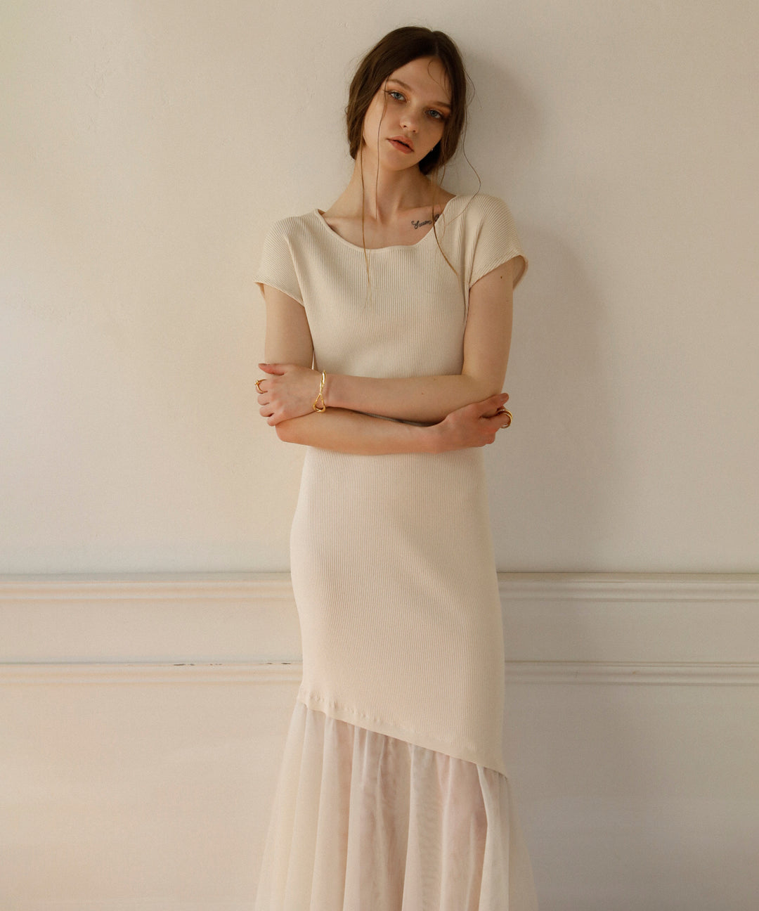 Contrast Brenda Dress