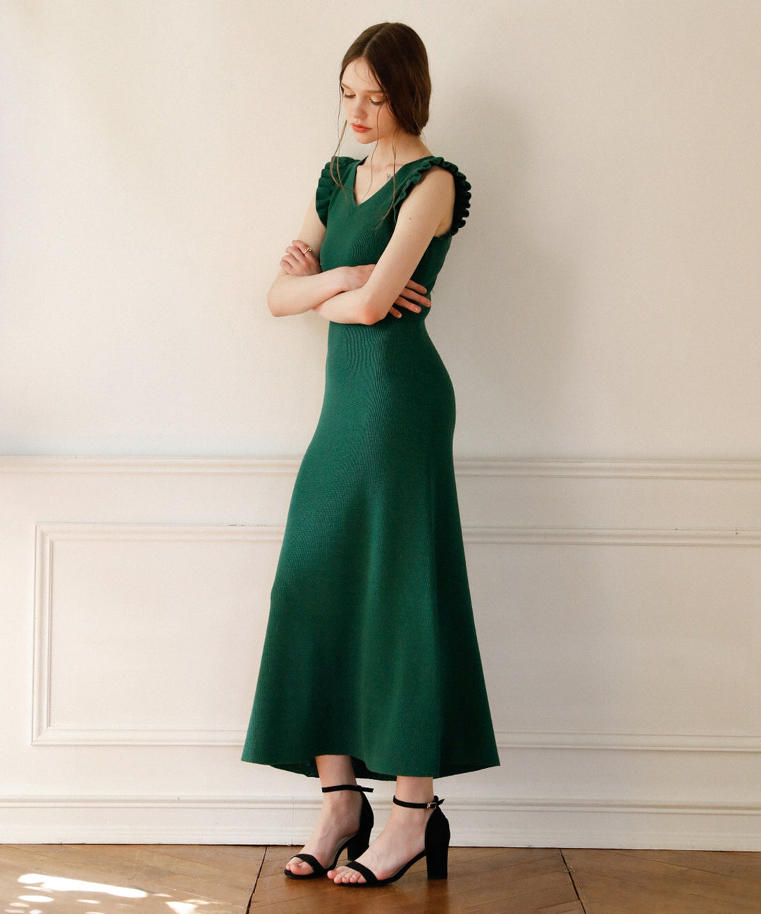 Shell Frill Marin Dress