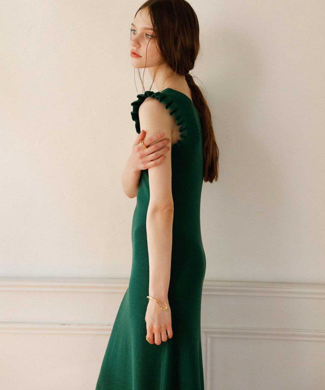 Shell Frill Marin Dress