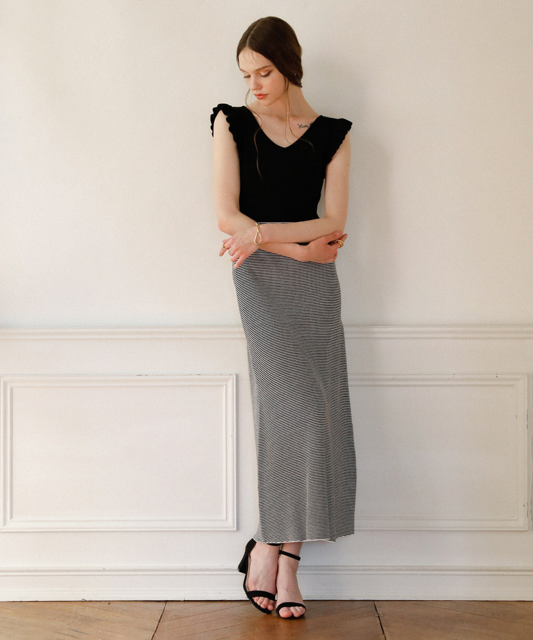 Shell Frill Marin Dress