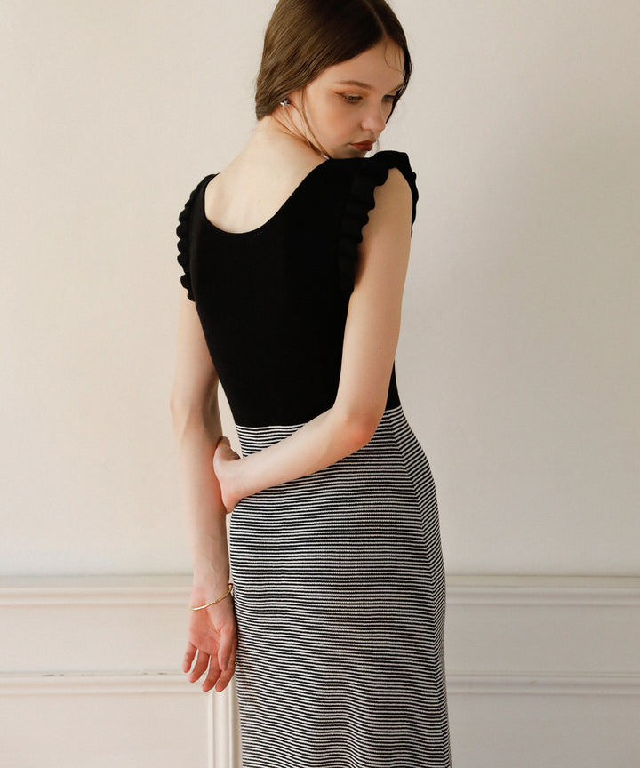 Shell Frill Marin Dress