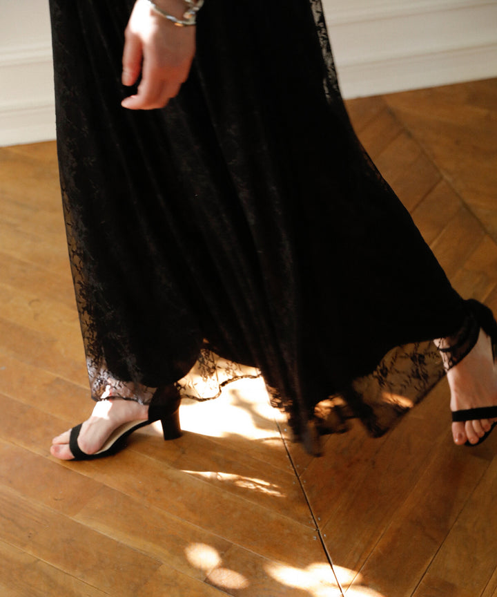 Pomping Lace W Flare Pants
