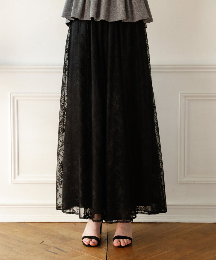 Pomping Lace W Flare Pants