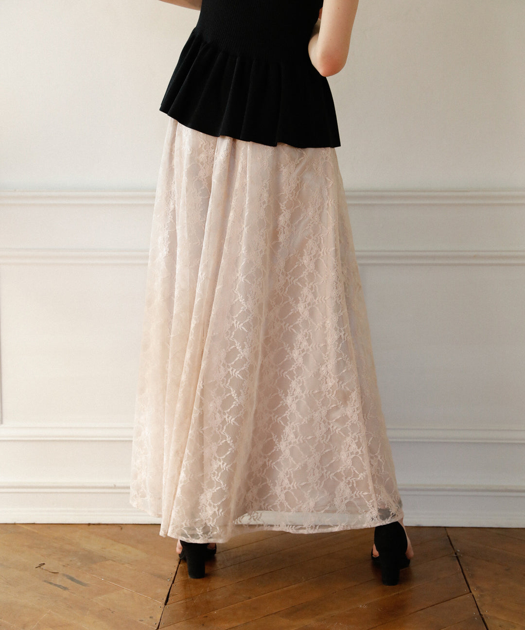 Pomping Lace W Flare Pants