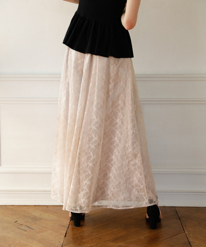 Pomping Lace W Flare Pants