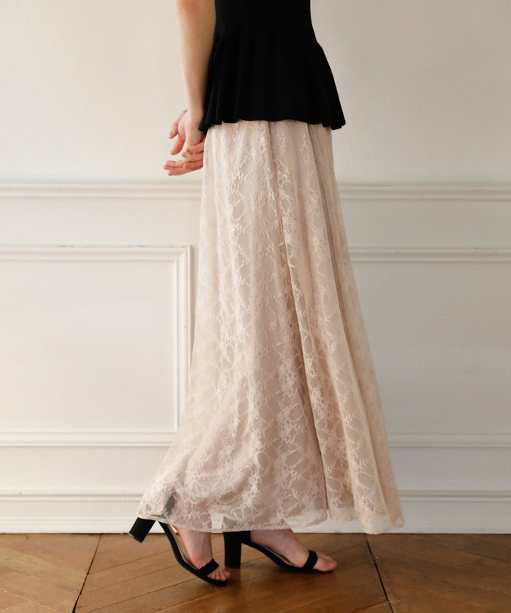 Pomping Lace W Flare Pants