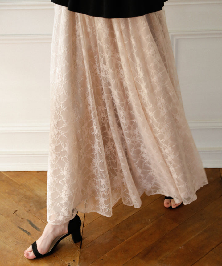 Pomping Lace W Flare Pants