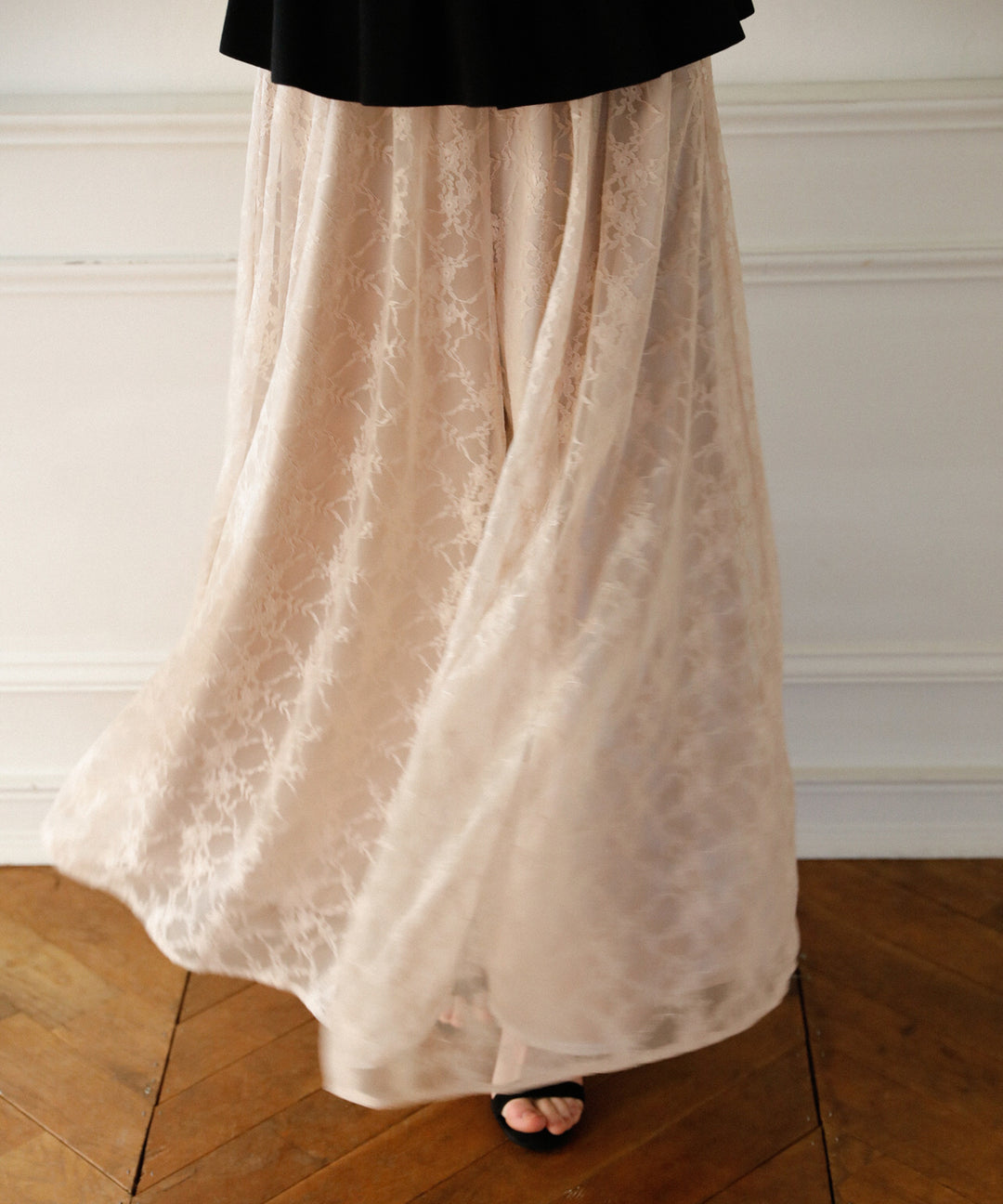 Pomping Lace W Flare Pants