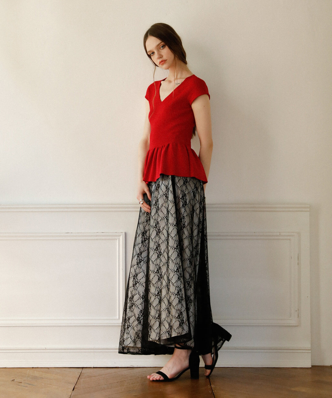 Pomping Lace W Flare Pants