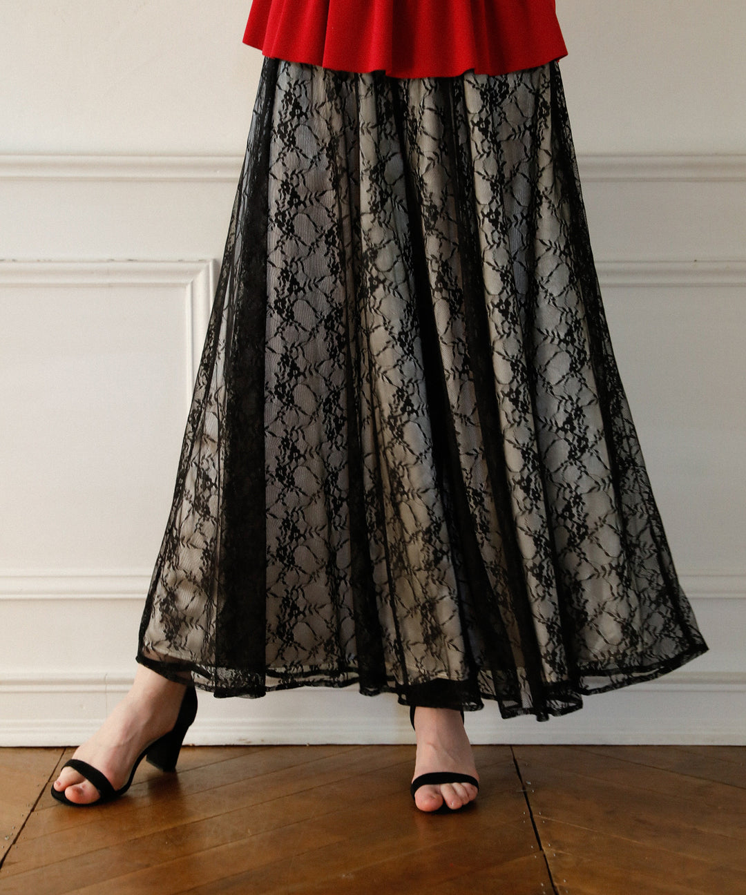 Pomping Lace W Flare Pants