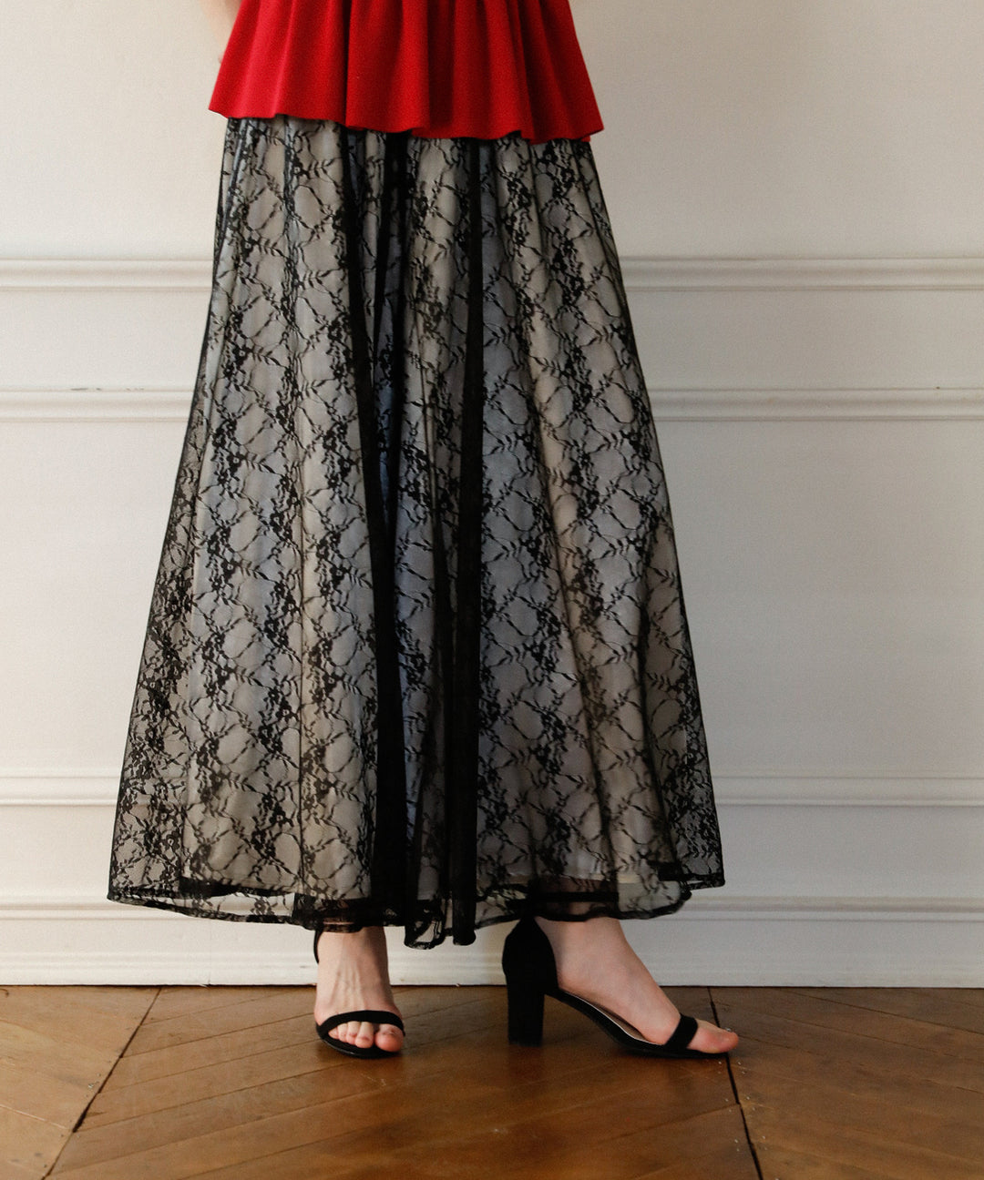 Pomping Lace W Flare Pants