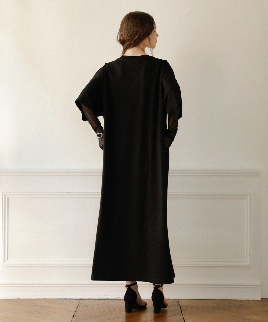 Cut Wide Dress Mesh Arm SET