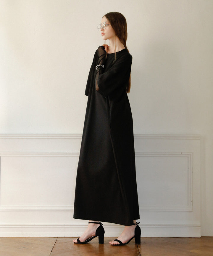 Cut Wide Dress Mesh Arm SET