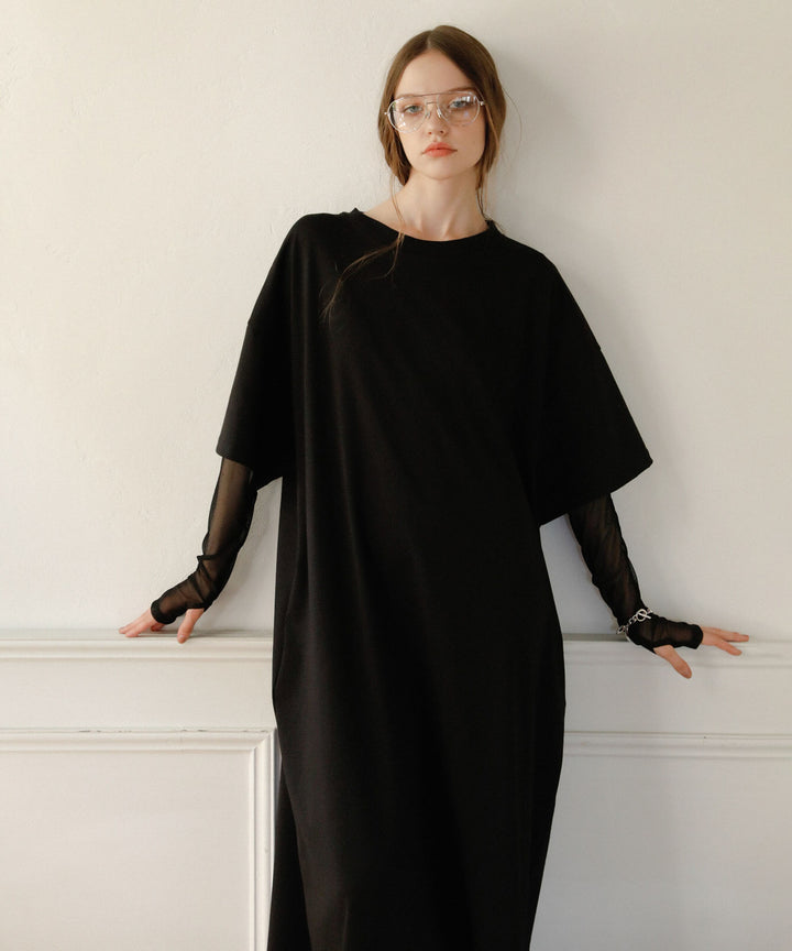 Cut Wide Dress Mesh Arm SET