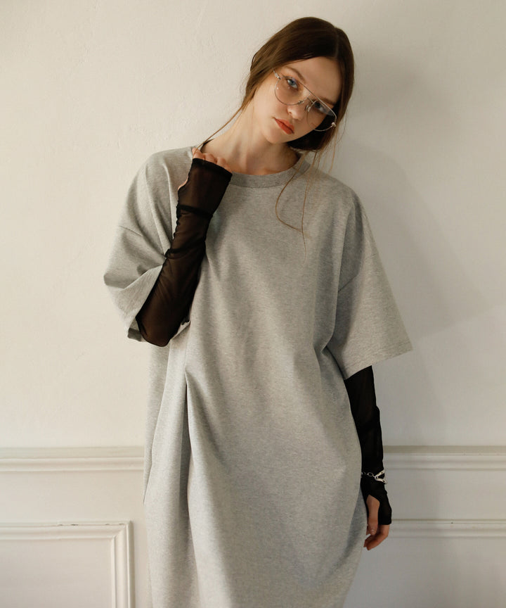 Cut Wide Dress Mesh Arm SET