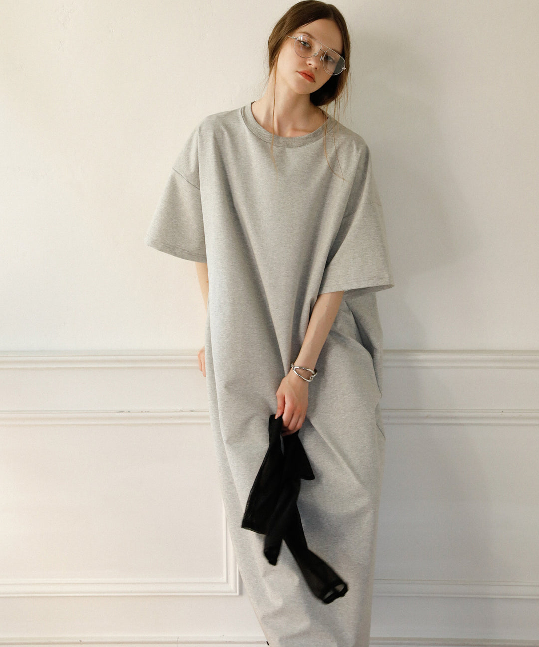 Cut Wide Dress Mesh Arm SET