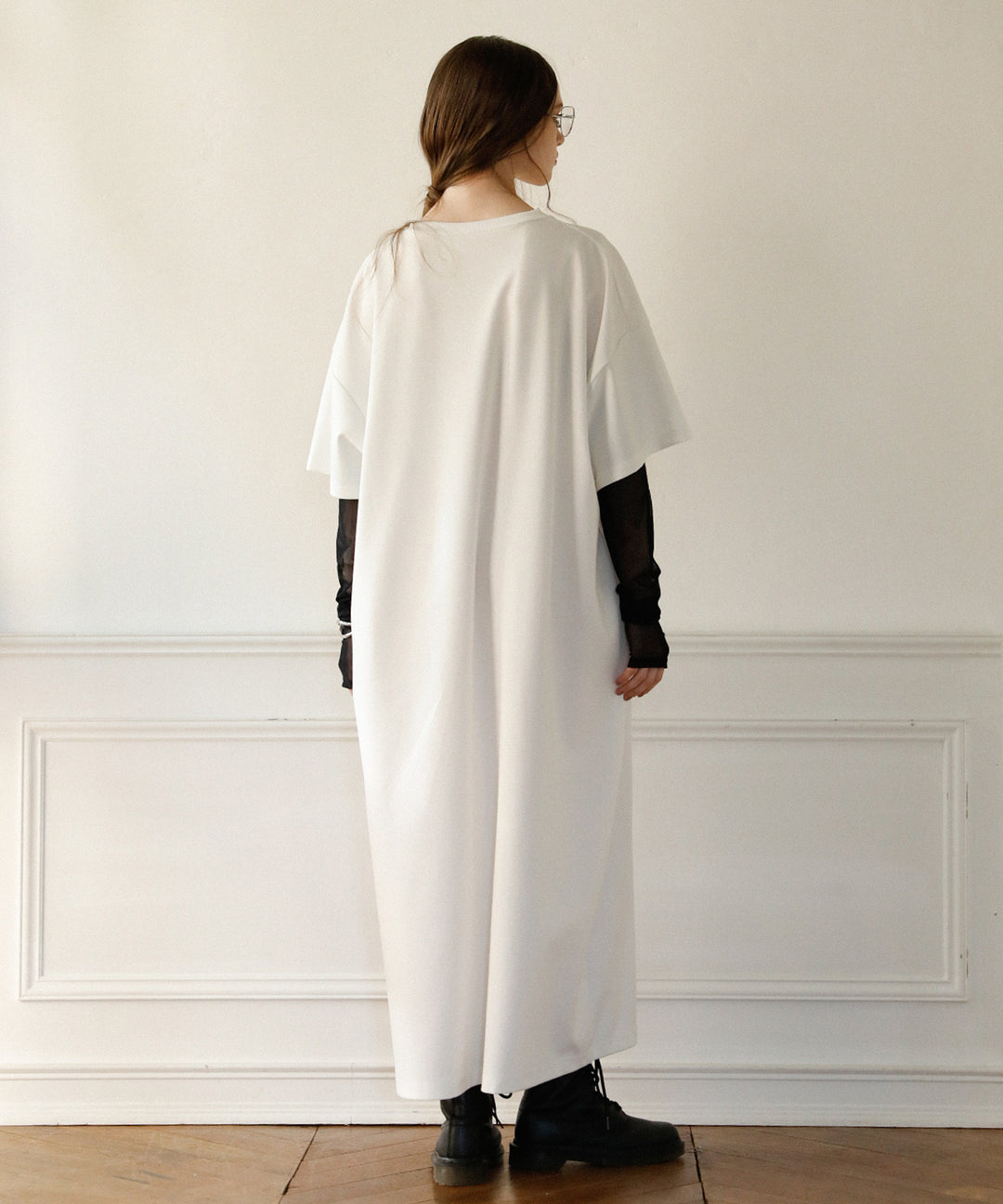 Cut Wide Dress Mesh Arm SET
