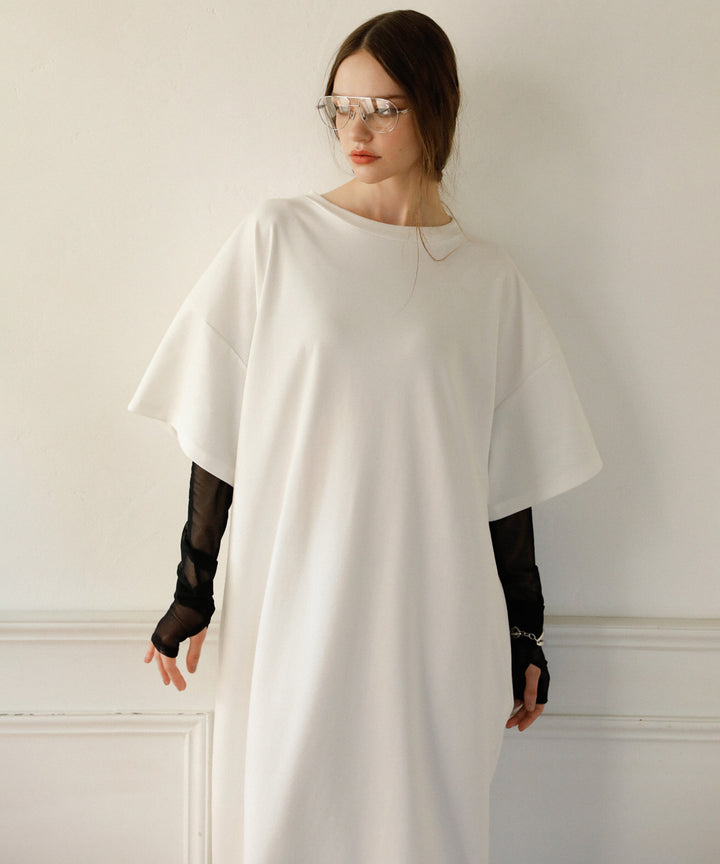 Cut Wide Dress Mesh Arm SET